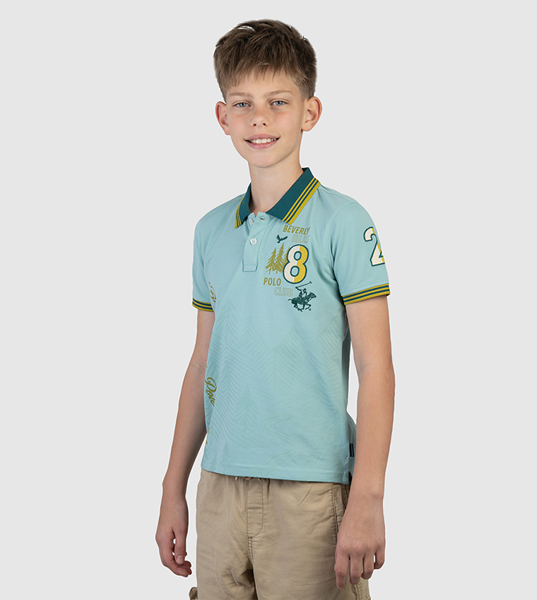 Printed Short Sleeves Polo T-Shirt