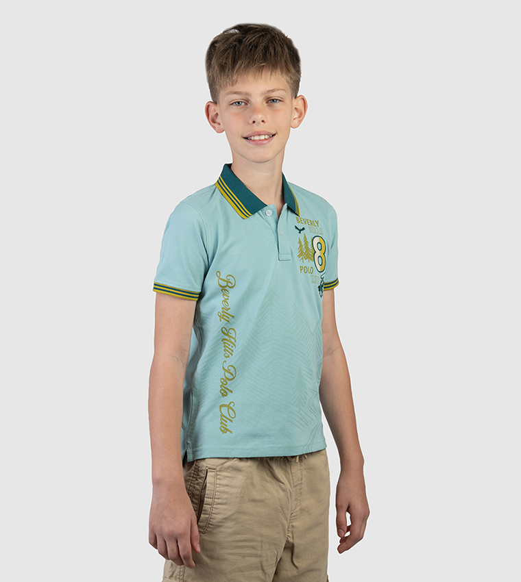 Printed Short Sleeves Polo T-Shirt