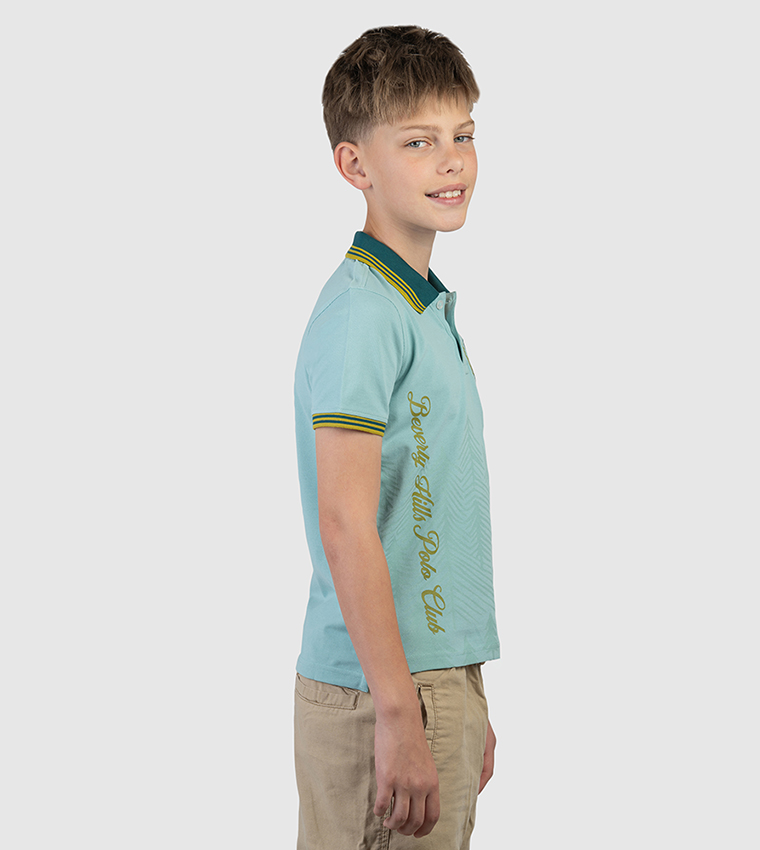 Printed Short Sleeves Polo T-Shirt
