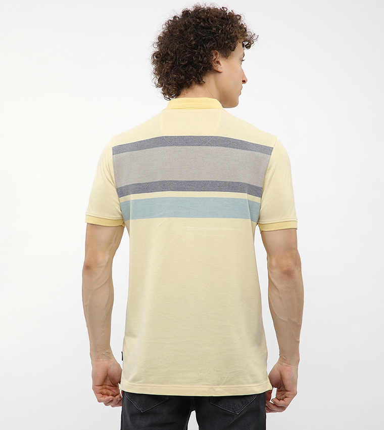 Color Block Short Sleeves Polo T-Shirt