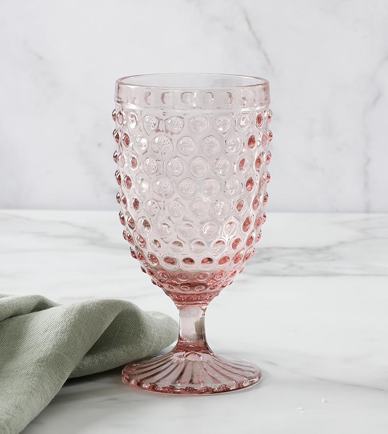 Handmade Chauncey Goblet - Pink 