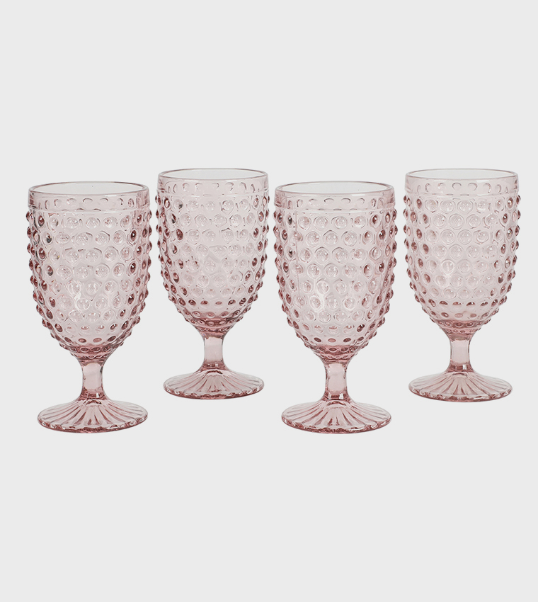 Handmade Chauncey Goblet - Pink 