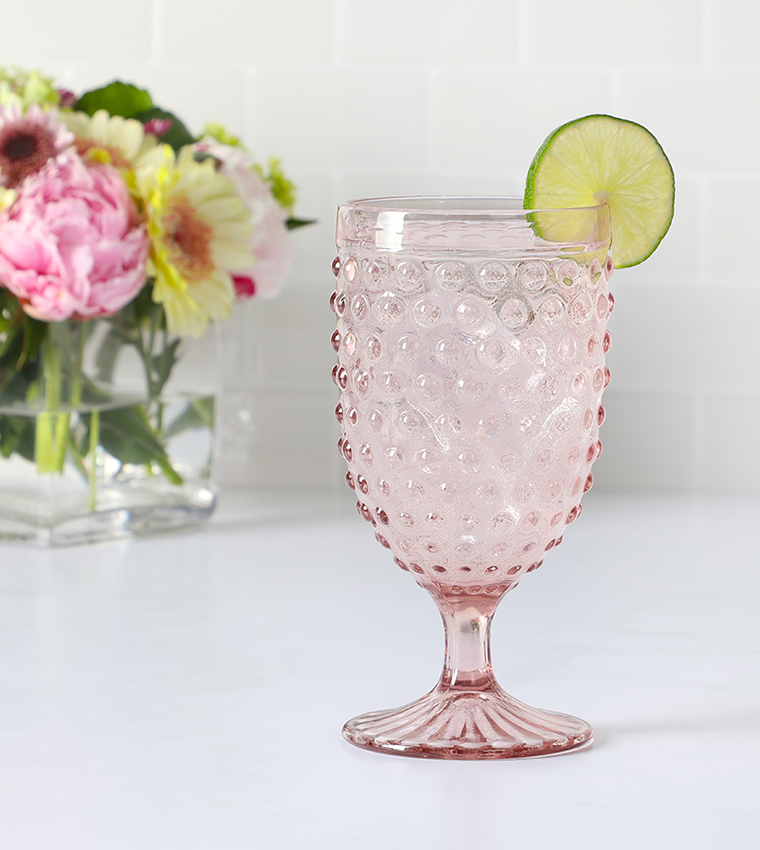Handmade Chauncey Goblet - Pink 