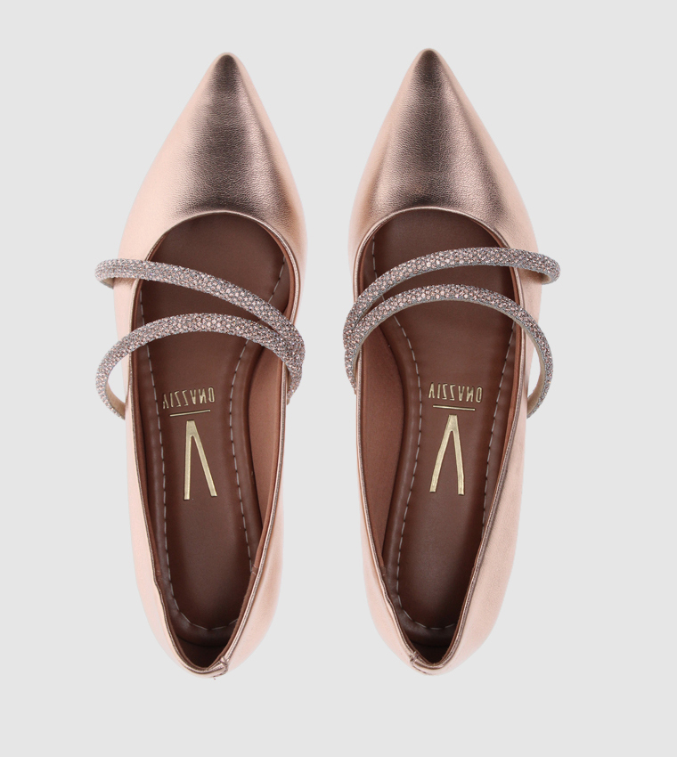 LAILA Embellished Ballerinas