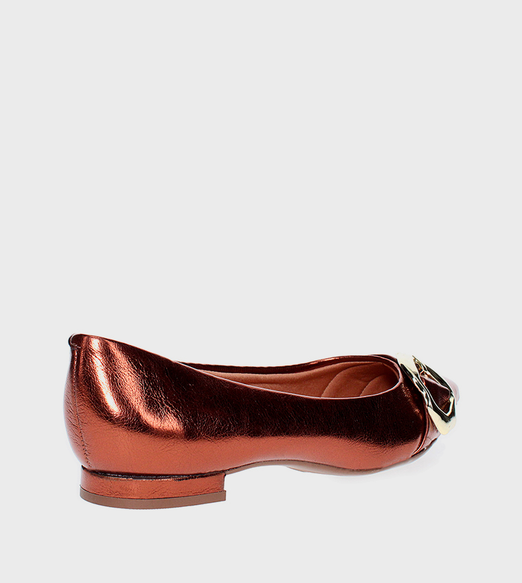 JANESSA Buckle Detail Ballerinas