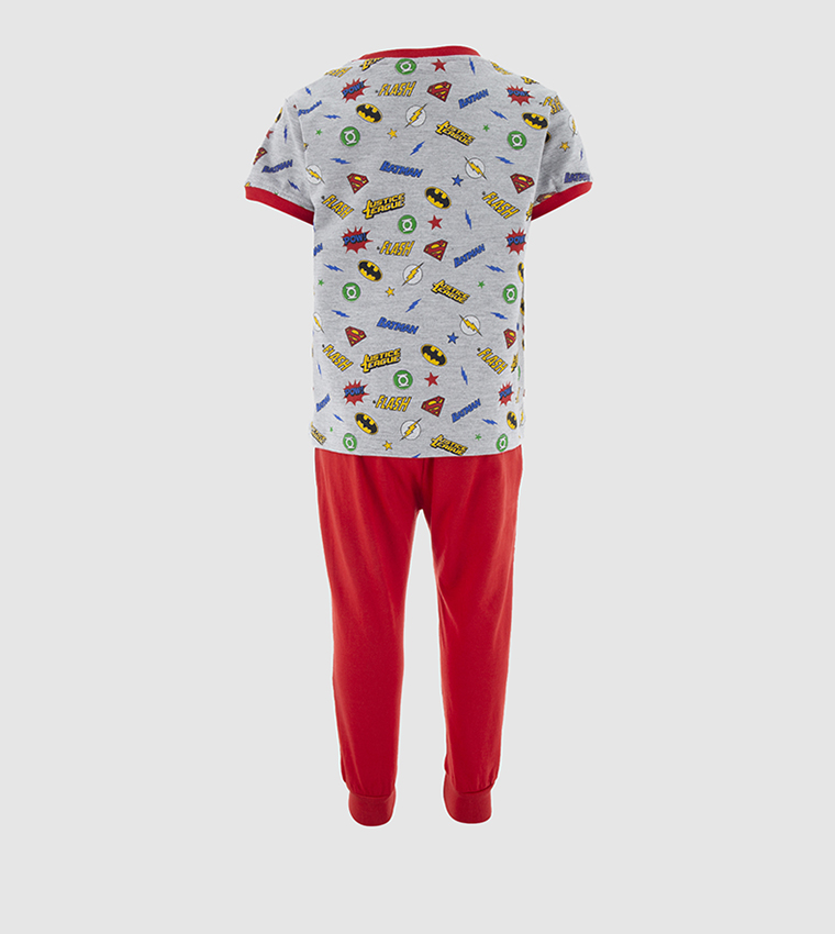 Buy R B Red And Grey Justice League Pyjamas In Grey 6thStreet Bahrain