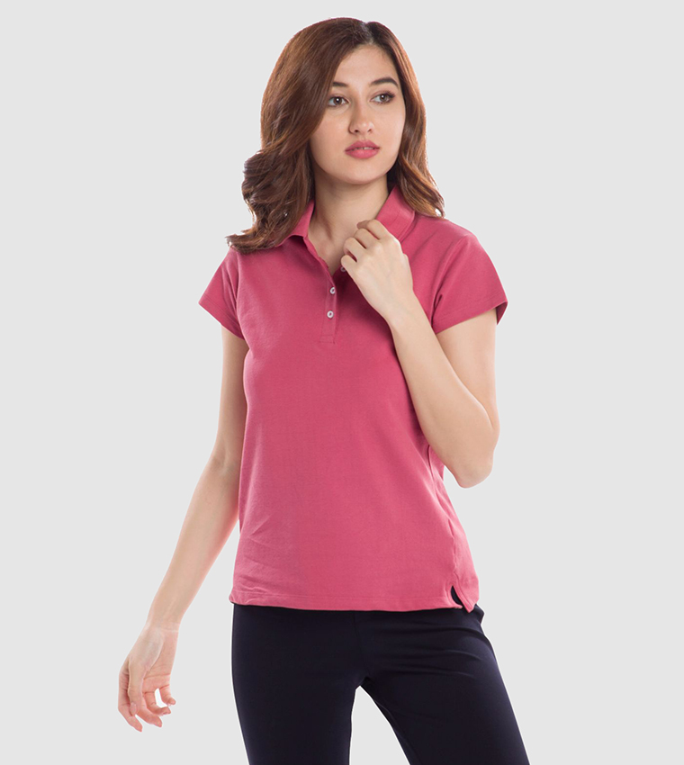 Buy R B Dusty Pink Polo Shirt In Pink 6thStreet Kuwait