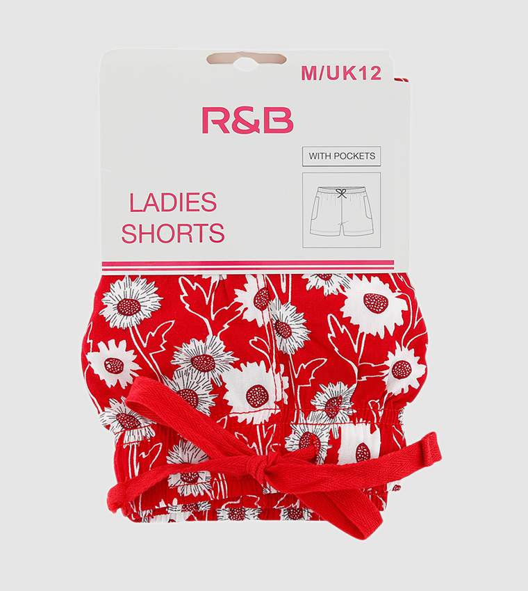 Red Ladies Shorts 
