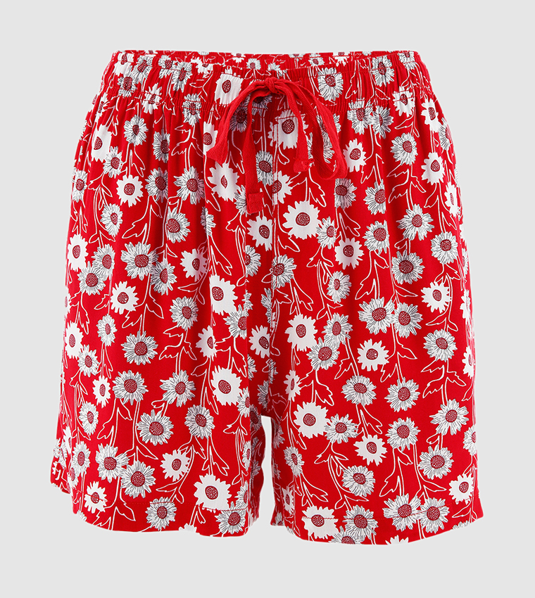 Red Ladies Shorts 