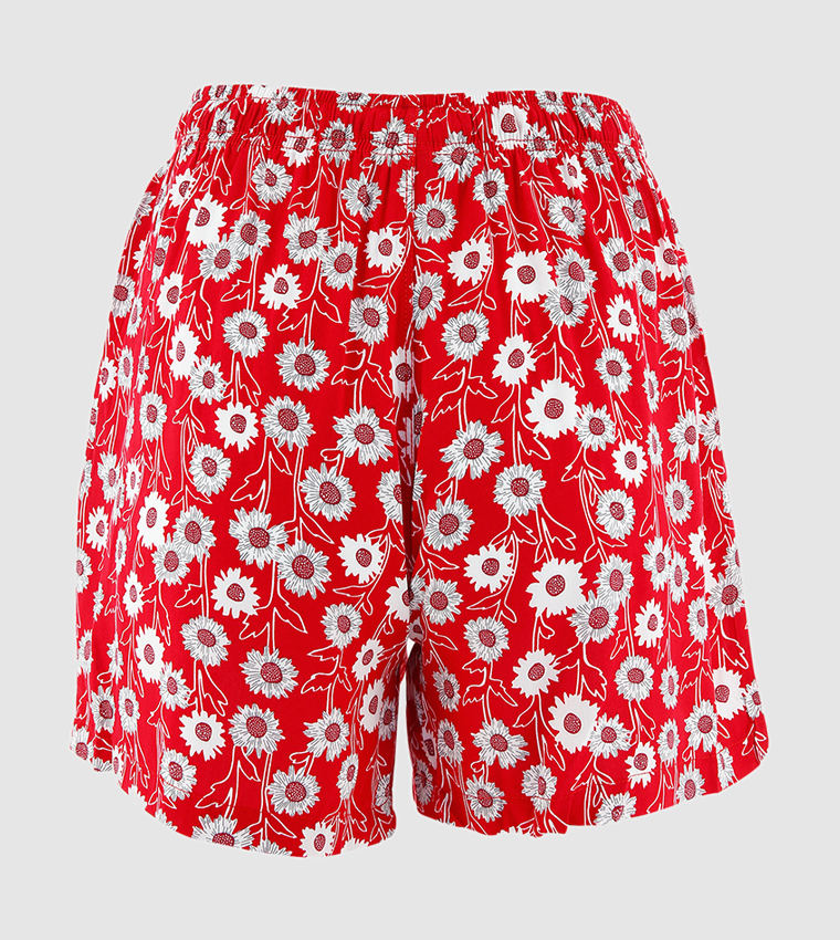 Red Ladies Shorts 