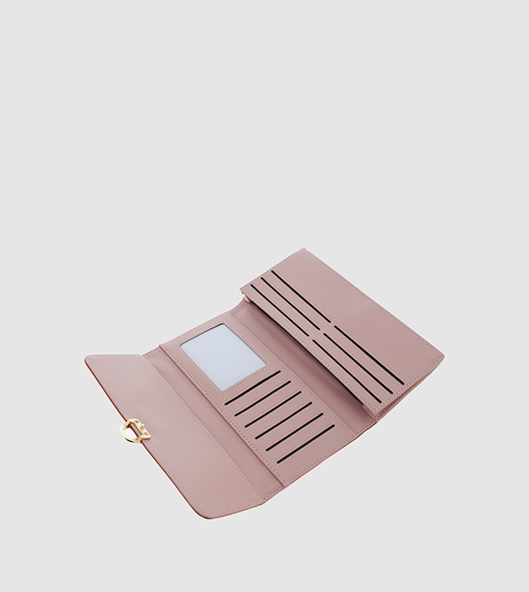 محفظة بقفل مغناطيسي  بلون أسود