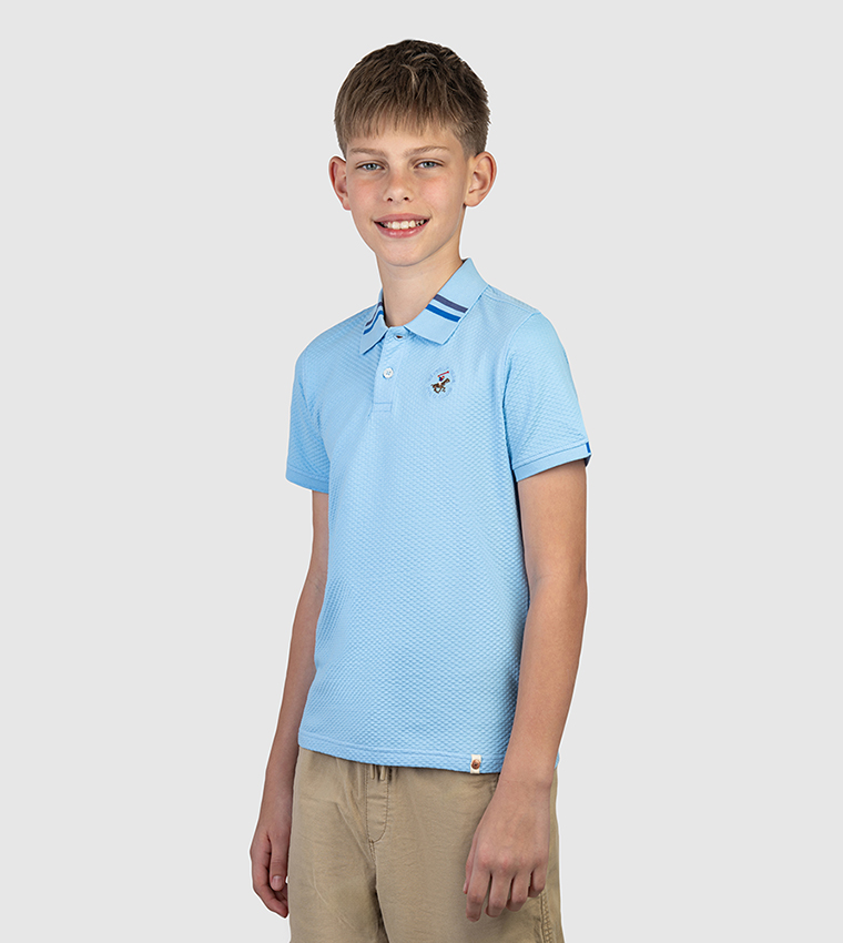 Logo Embroidered Short Sleeves Polo T-Shirt