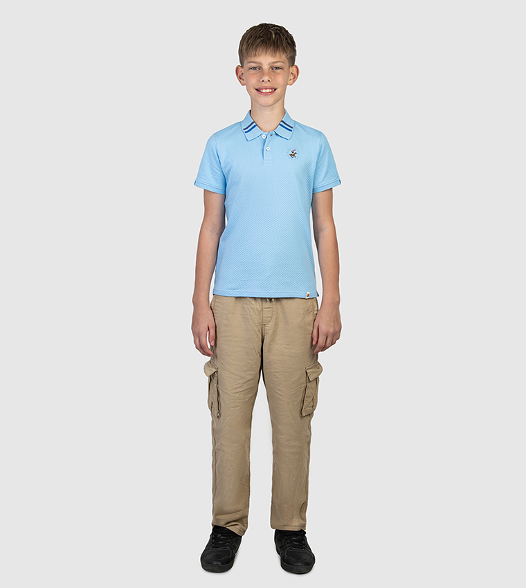 Logo Embroidered Short Sleeves Polo T-Shirt