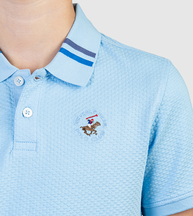 Logo Embroidered Short Sleeves Polo T-Shirt