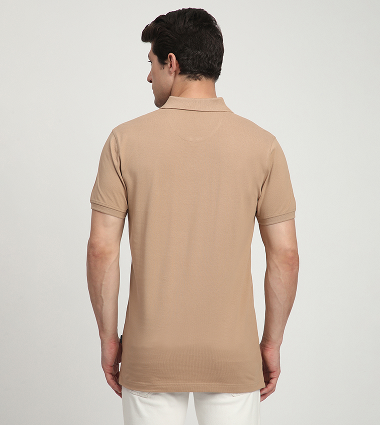 Logo Embroidered Short Sleeves Polo T-Shirt