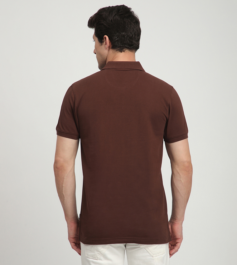 Logo Embroidered Short Sleeves Polo T-Shirt