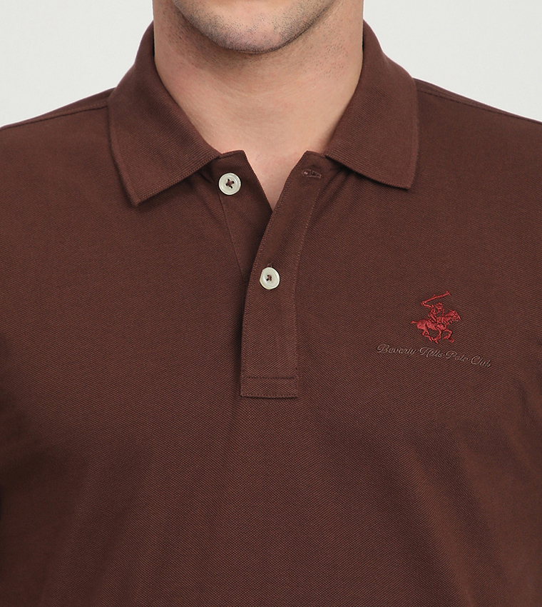 Logo Embroidered Short Sleeves Polo T-Shirt