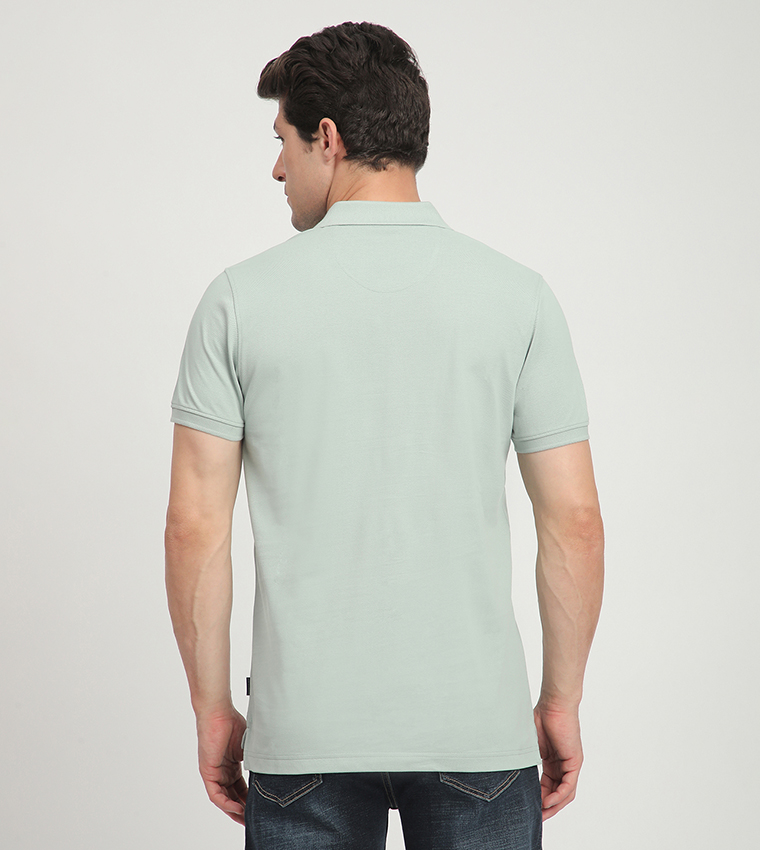 Logo Embroidered Short Sleeves Polo T-Shirt