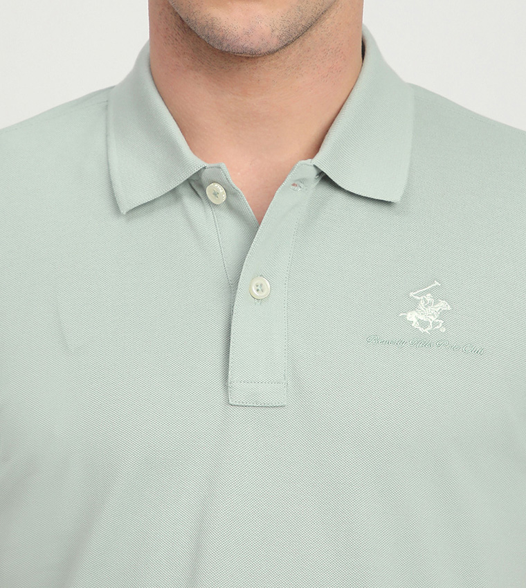 Logo Embroidered Short Sleeves Polo T-Shirt