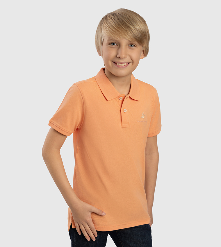 Logo Embroidered Short Sleeves Polo T-Shirt