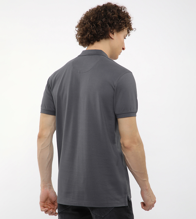 Logo Embroidered Short Sleeves Polo T-Shirt
