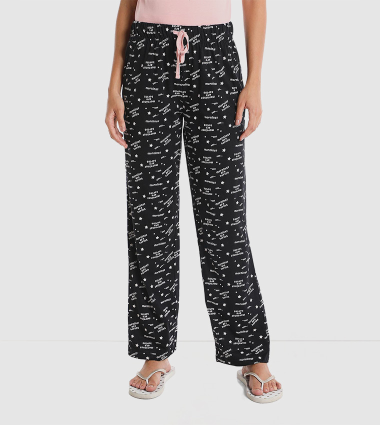 Night pants and tops for ladies clearance