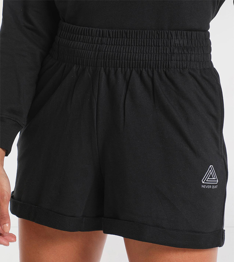 Solid Slim Fit Shorts