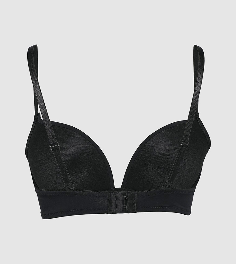 Buy R&B Pack Of 2 Push Up Bra In Black