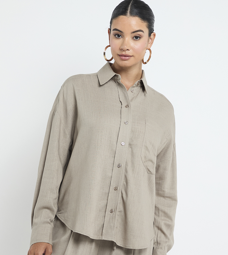 Solid Long Sleeves Co-Ord Set