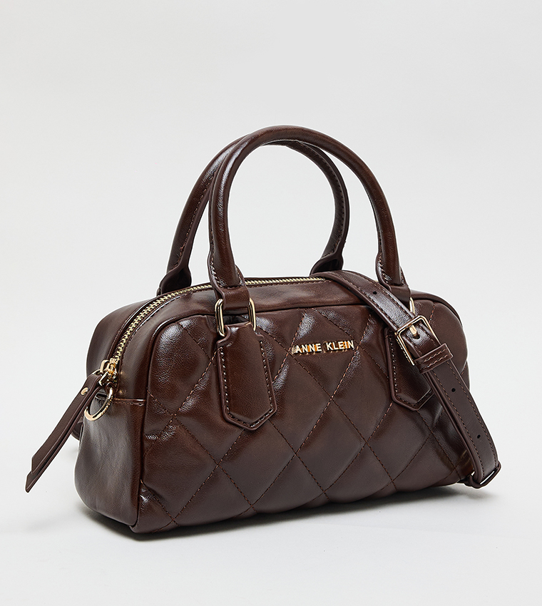 Quilted PU Handheld Bag