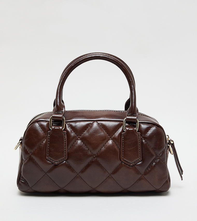 Quilted PU Handheld Bag