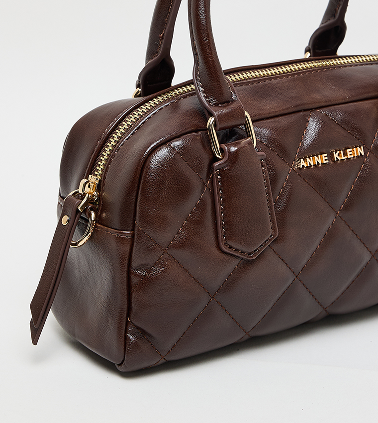 Quilted PU Handheld Bag