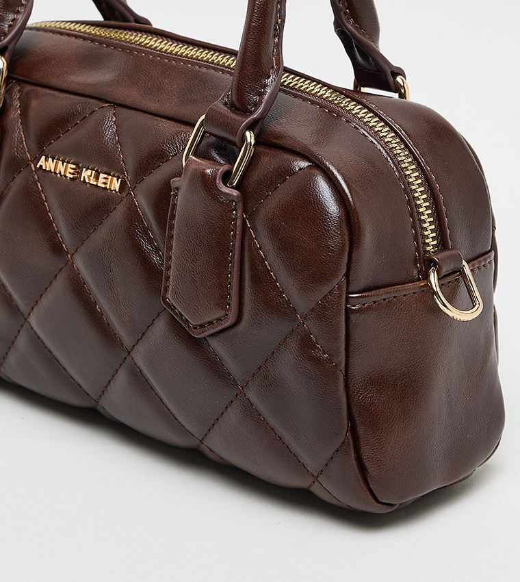 Quilted PU Handheld Bag