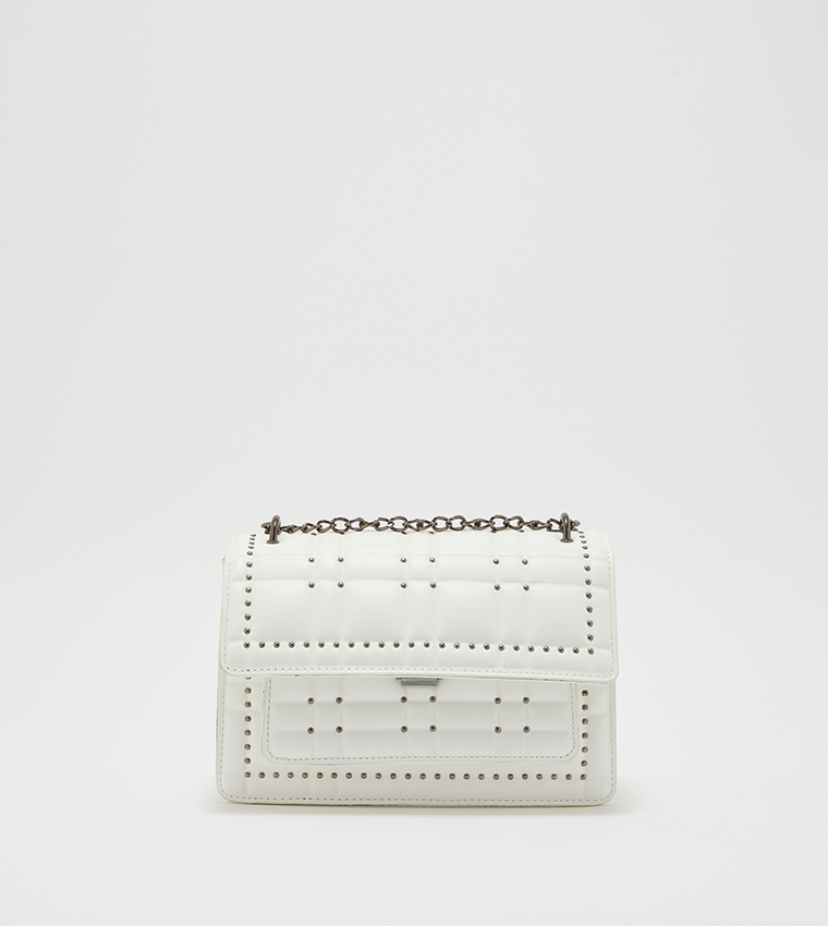 Cross Body Bag-White