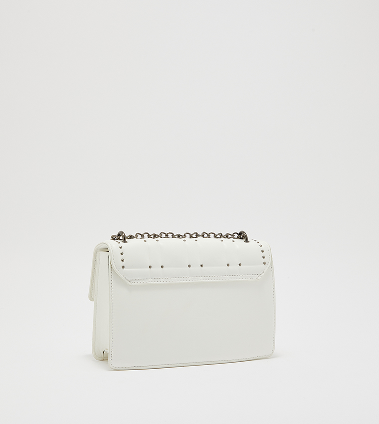 Cross Body Bag-White