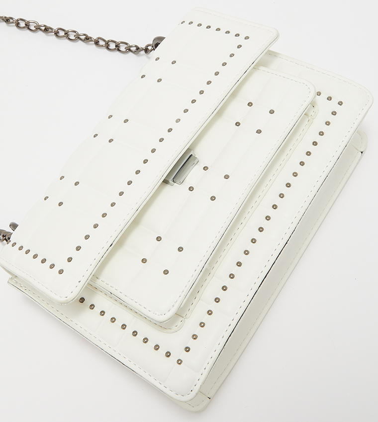 Cross Body Bag-White