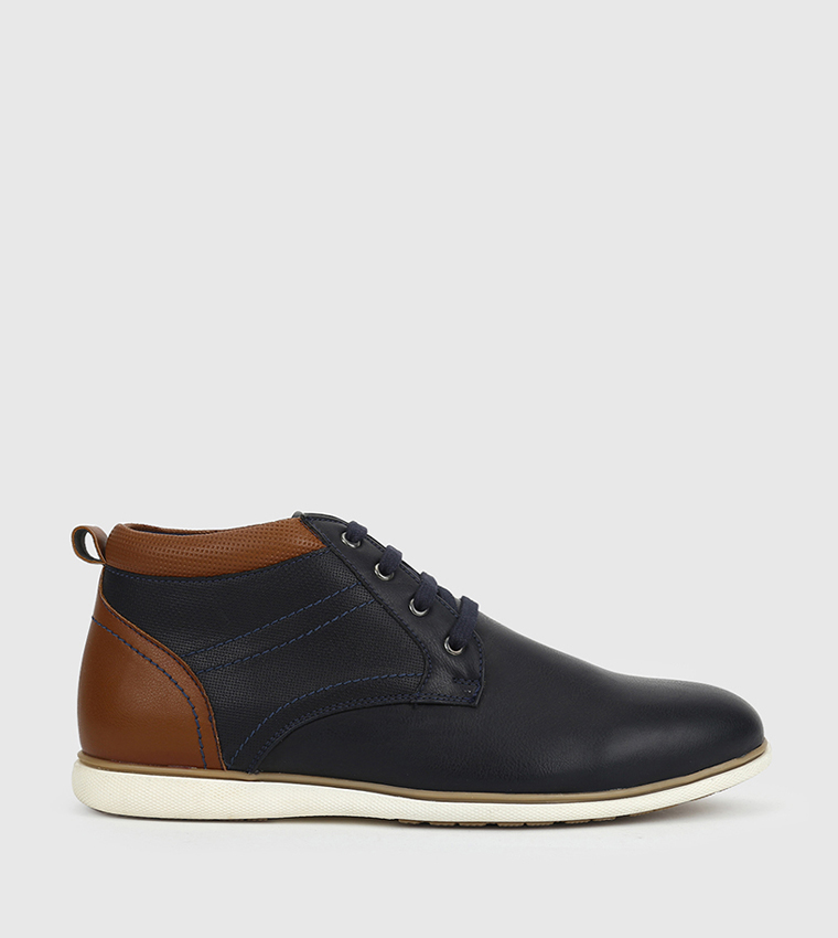 Navy blue store casual dress shoes