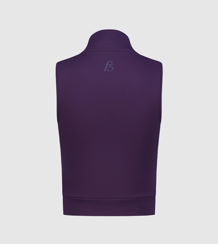 Sleeveless Half Zip-Through Active Top