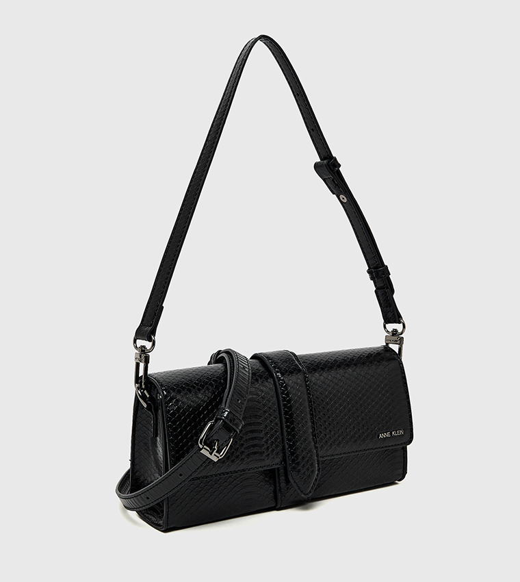 شنطة كتف نسائية فلاب بنقشة تمساح 