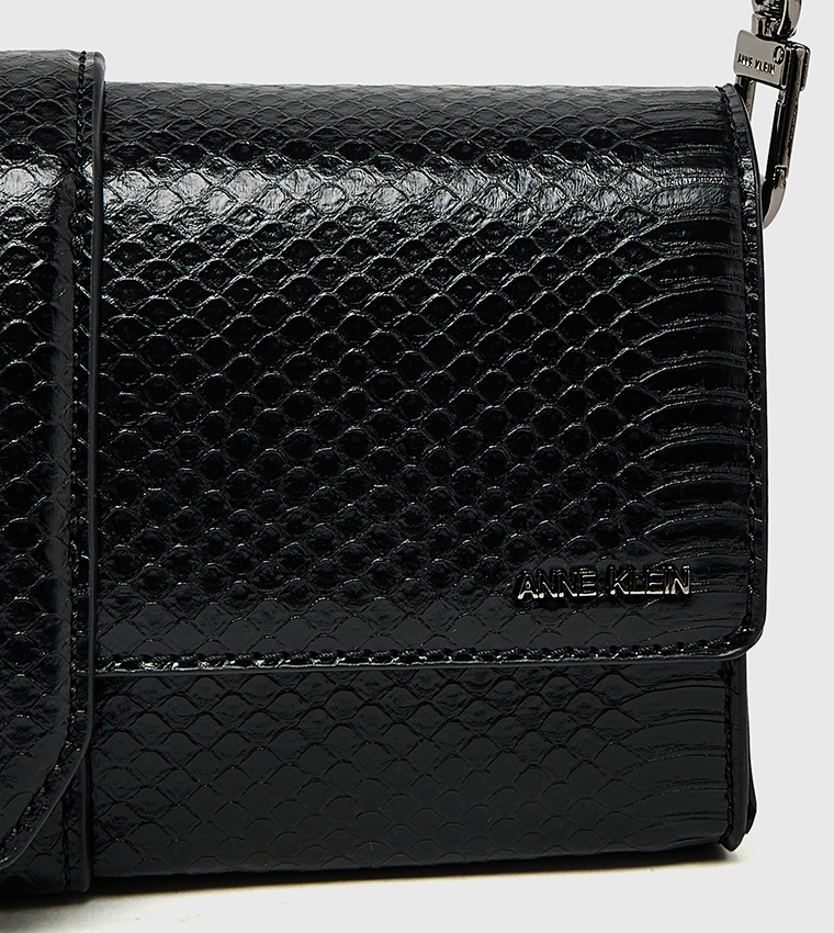 شنطة كتف نسائية فلاب بنقشة تمساح 