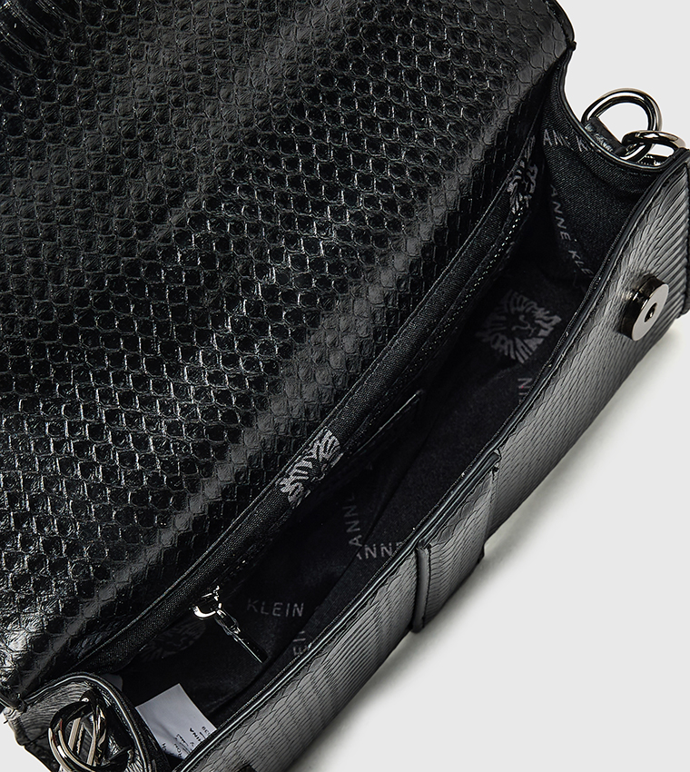 شنطة كتف نسائية فلاب بنقشة تمساح 