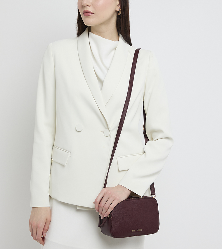 Textured Zippered Camera Bag