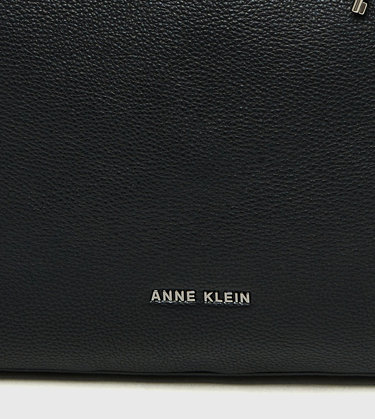 Textured Zippered Satchel Bag