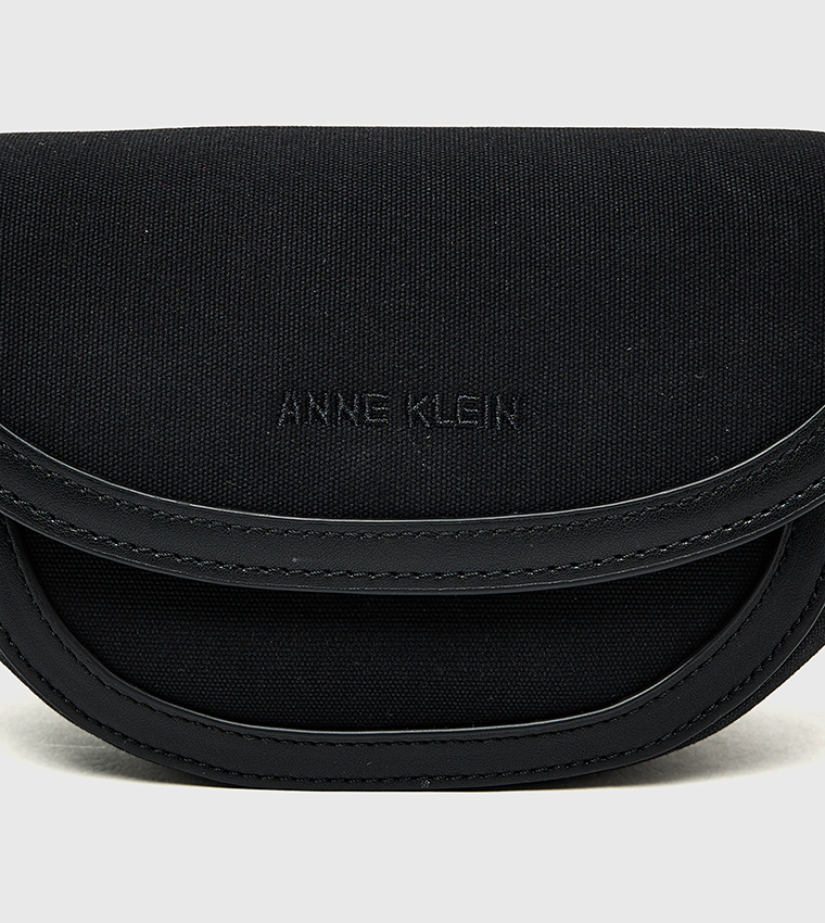 Contrast Trim Flap Crossbody Bag