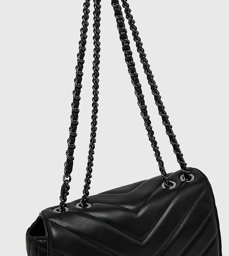 Logo Detail Puffer Convertible Crossbody Bag