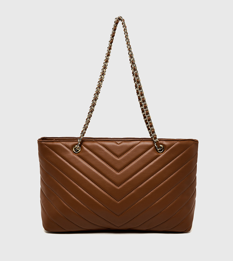 Logo Detail Puffer Convertible Shoulder Bag