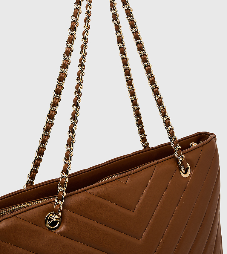 Logo Detail Puffer Convertible Shoulder Bag