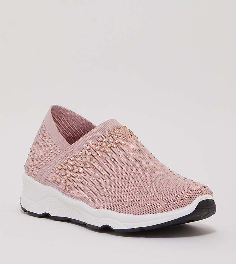 Pink slip on hotsell shoes women