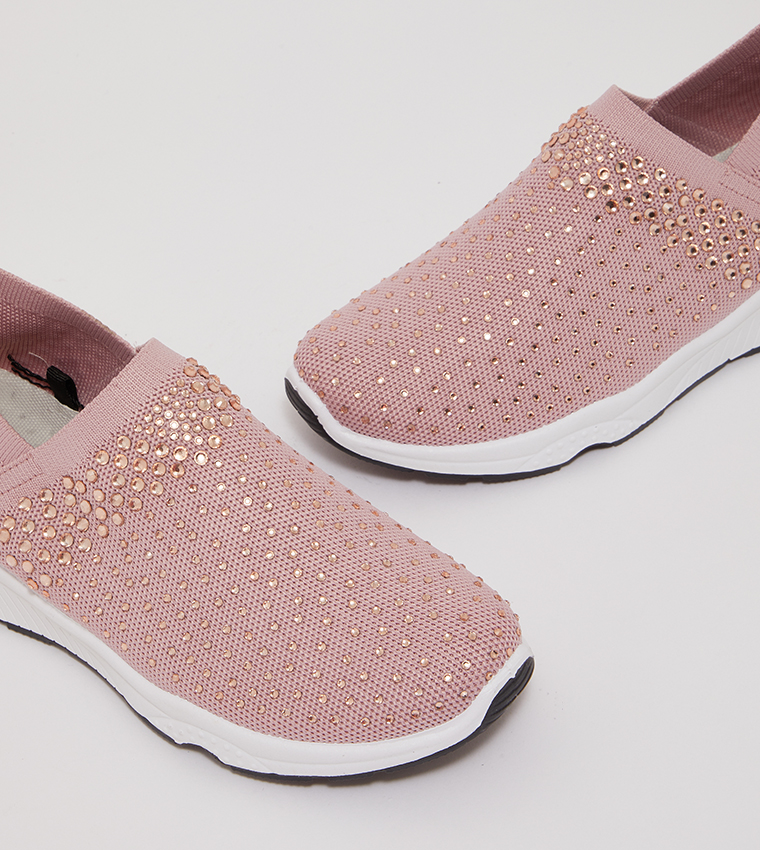 Buy His And Hers Low Top Slip On Training Shoes In Pink 6thstreet Uae