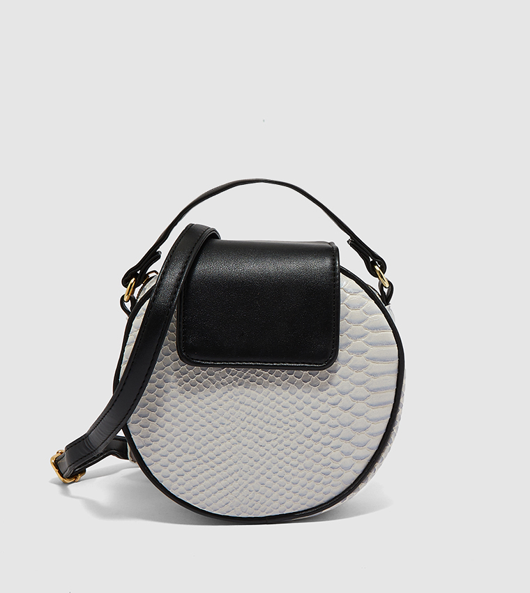 Round snake print on sale bag